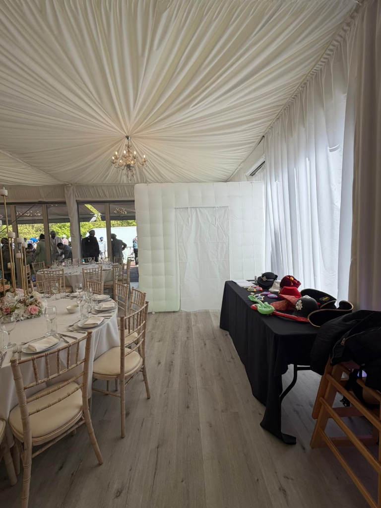 Inflatable Booth at wedding venue