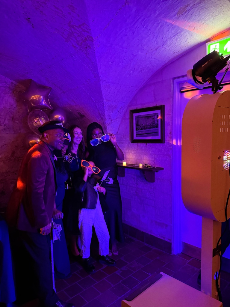 Guests using Selfie Mirror Pod