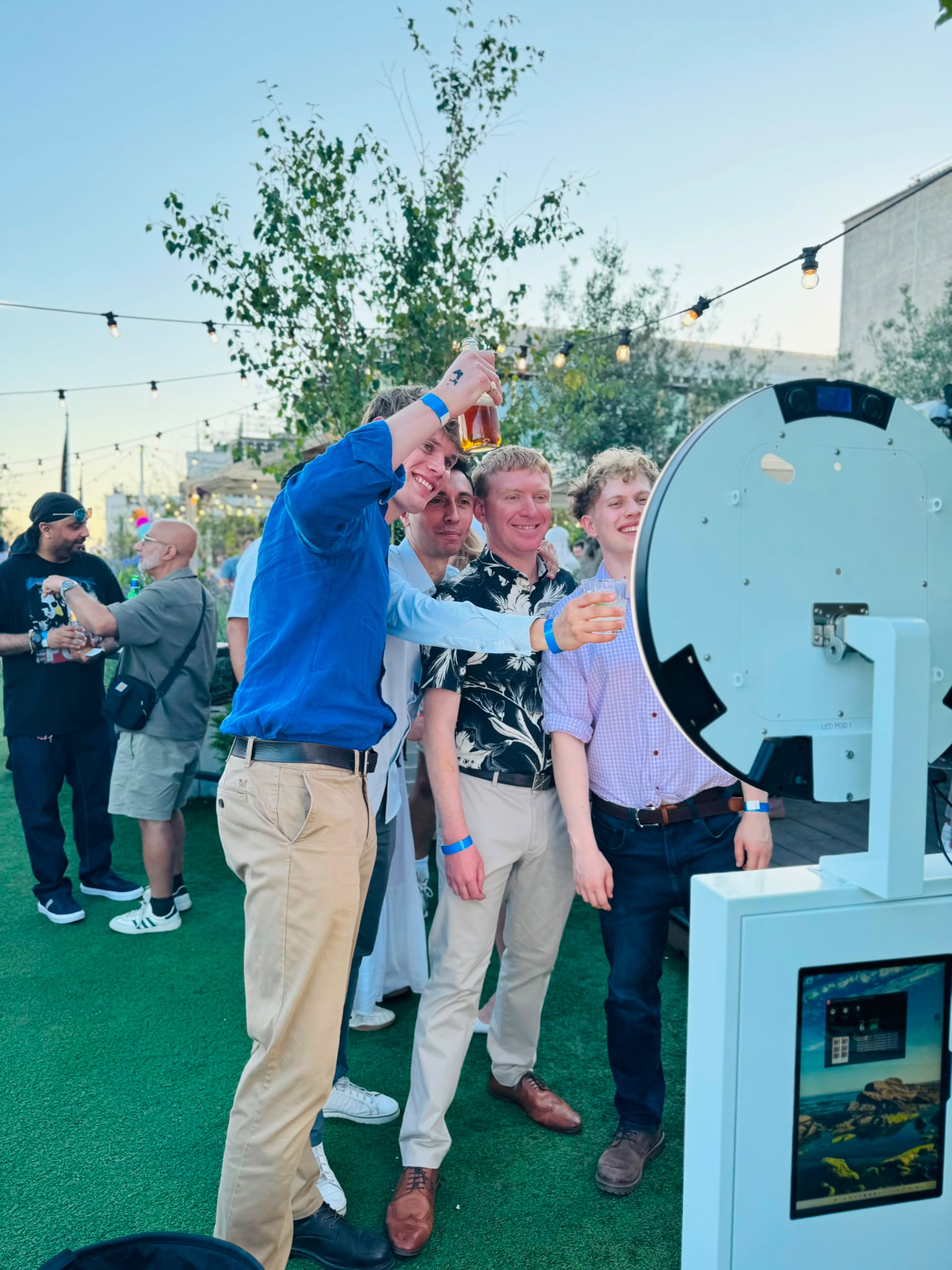 Guests enjoying the LCD SlimPod